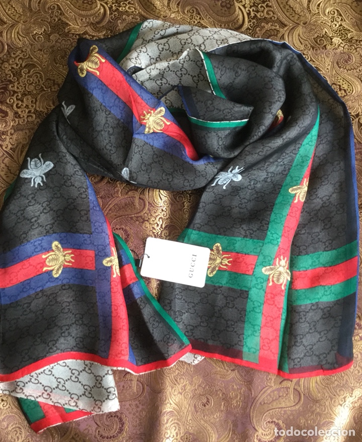 Vintage: PRECIOSO FULAR DE SEDA NATURAL REVERSIBLE - Foto 1