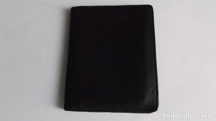 Vintage: Tarjetero Full Grain Nappa color negro - Foto 1