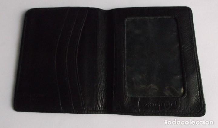 Vintage: Tarjetero Full Grain Nappa color negro - Foto 2