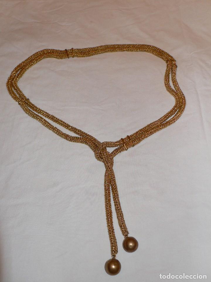 cinturón cordón dorado vintage - venta en todocoleccion