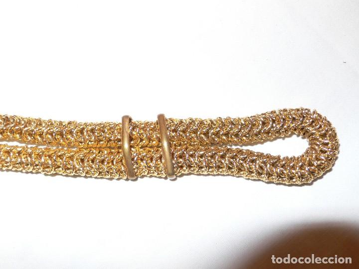 Vintage: CINTUR&Oacute;N CADENA CORD&Oacute;N DORADO VINTAGE - Foto 4