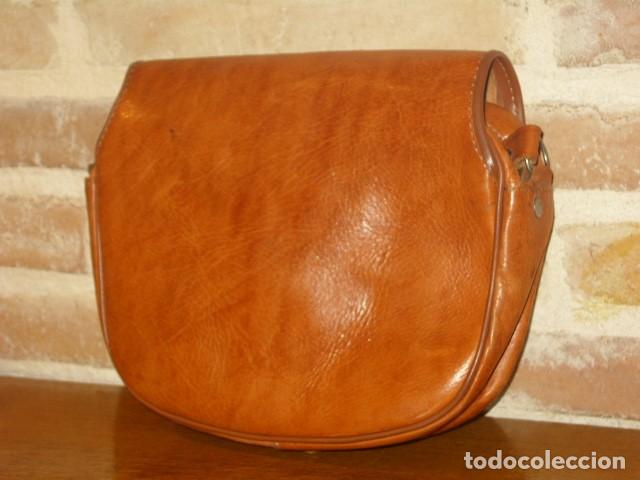 Vintage: BOLSO DE PIEL MARRON.VINTAGE. - Foto 5