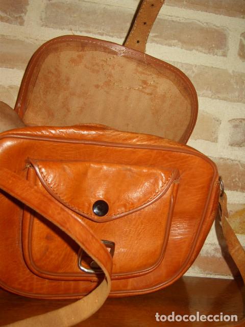 Vintage: BOLSO DE PIEL MARRON.VINTAGE. - Foto 10