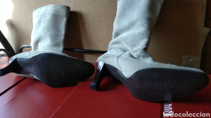 Vintage: BOTAS DE ANTE GRISES - Foto 3