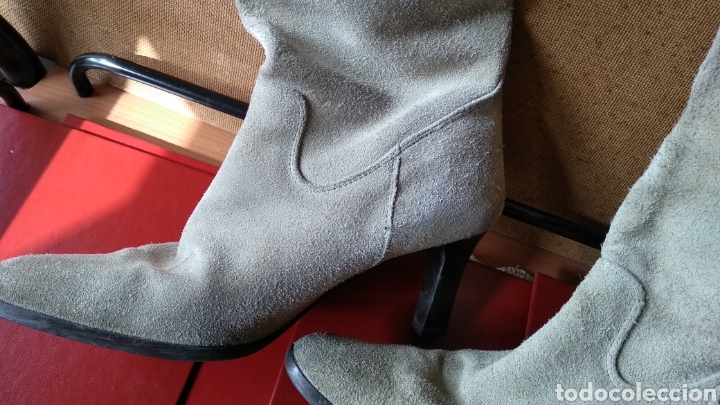 Vintage: BOTAS DE ANTE GRISES - Foto 8