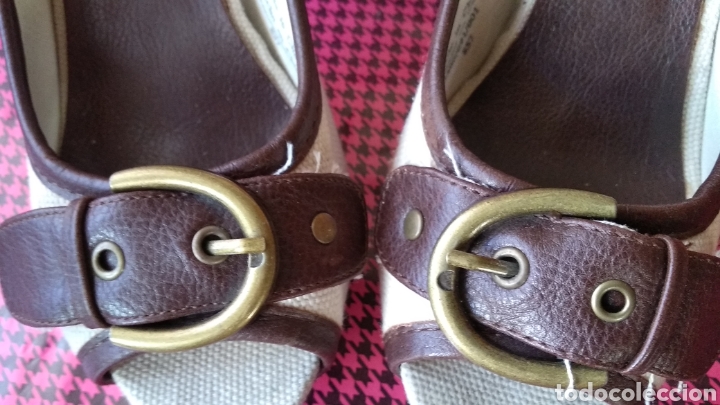 Vintage: ZAPATOS DE PIEL Y TELA - Foto 6