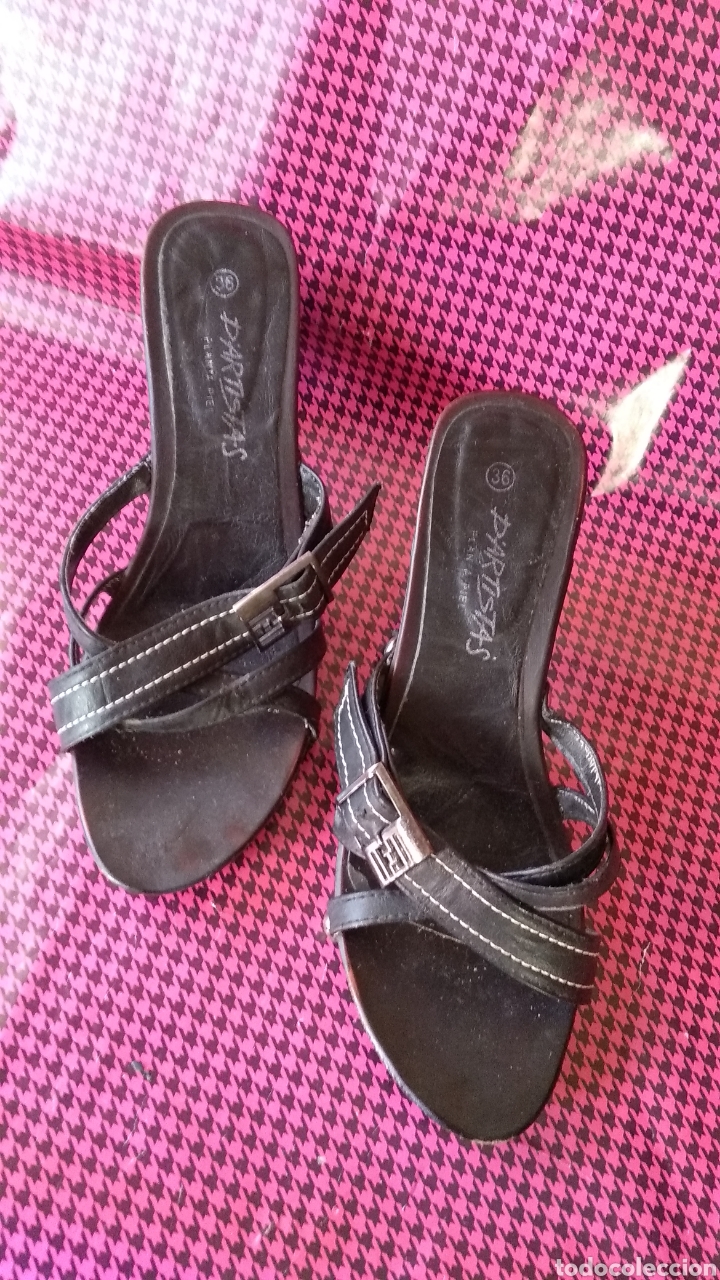Vintage: SANDALIAS NEGRAS - Foto 1
