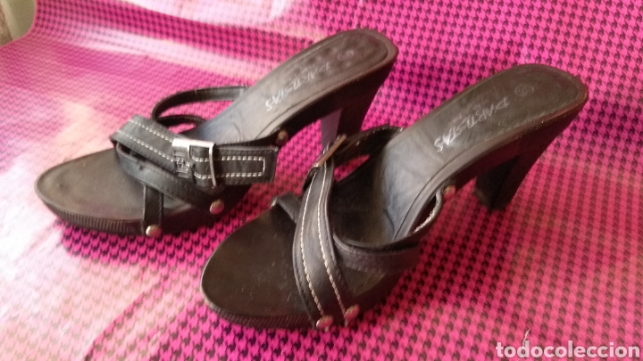 Vintage: SANDALIAS NEGRAS - Foto 3