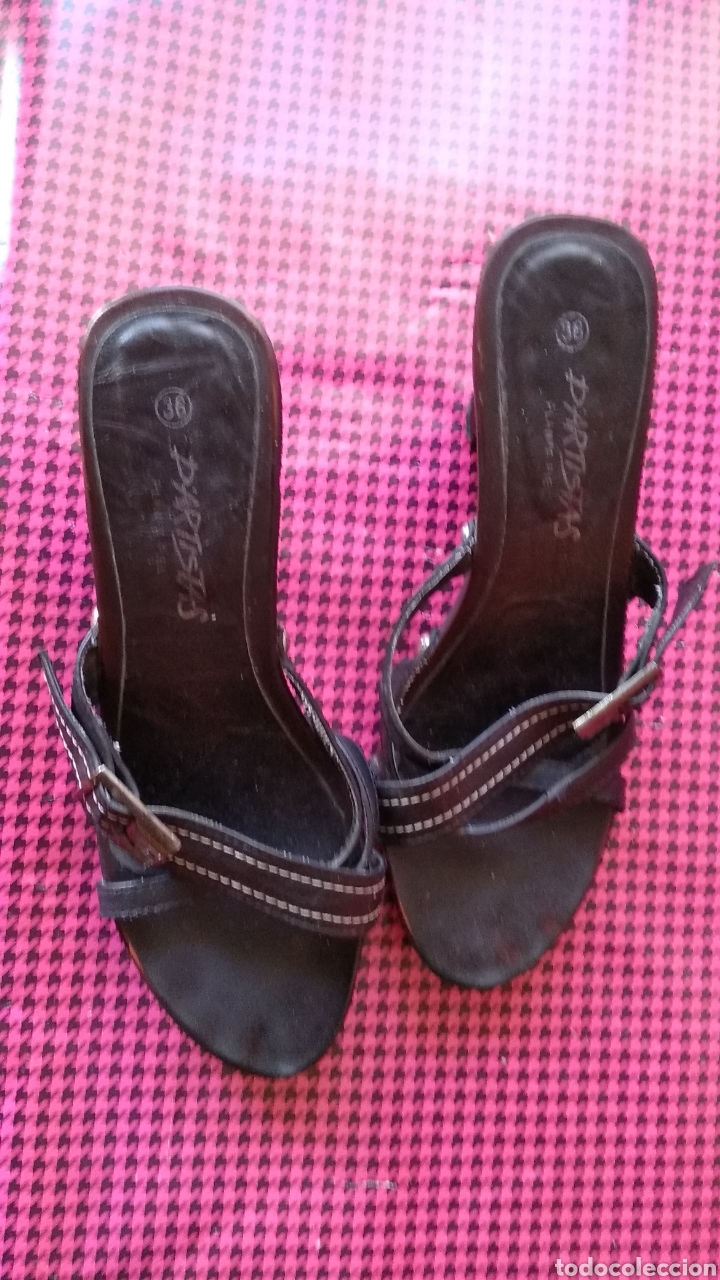 Vintage: SANDALIAS NEGRAS - Foto 6