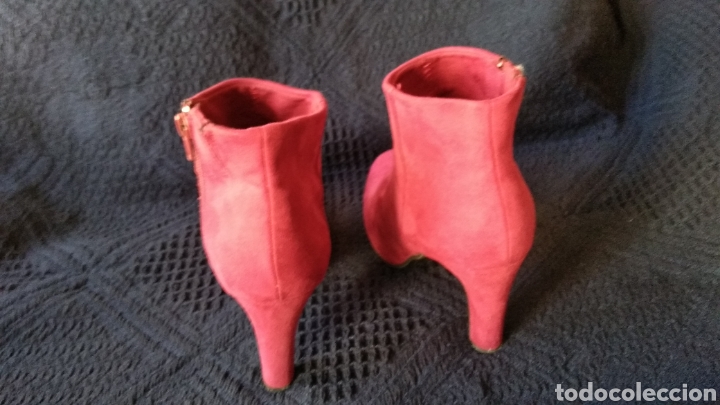 Vintage: BOTINES DE ANTE ROJOS - Foto 5