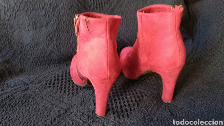 Vintage: BOTINES DE ANTE ROJOS - Foto 6