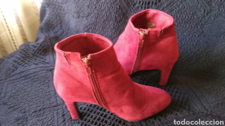 Vintage: BOTINES DE ANTE ROJOS - Foto 7