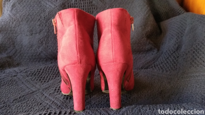 Vintage: BOTINES DE ANTE ROJOS - Foto 8