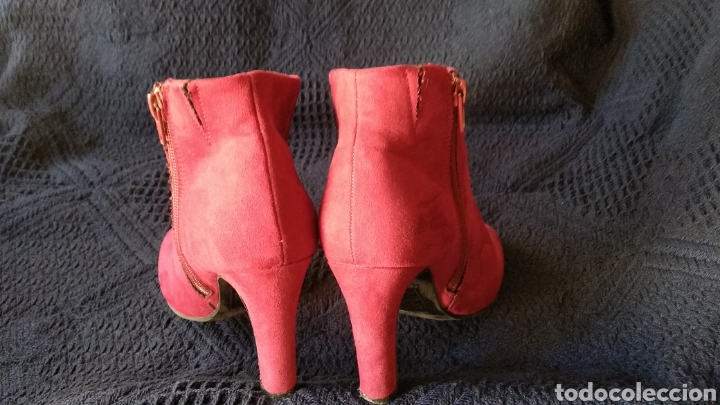 Vintage: BOTINES DE ANTE ROJOS - Foto 9