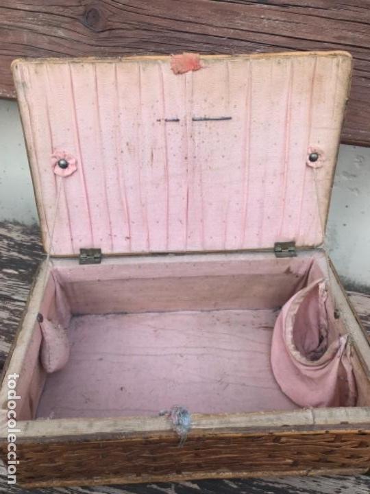 Vintage: Costurero, mimbre-bambu, - Foto 2