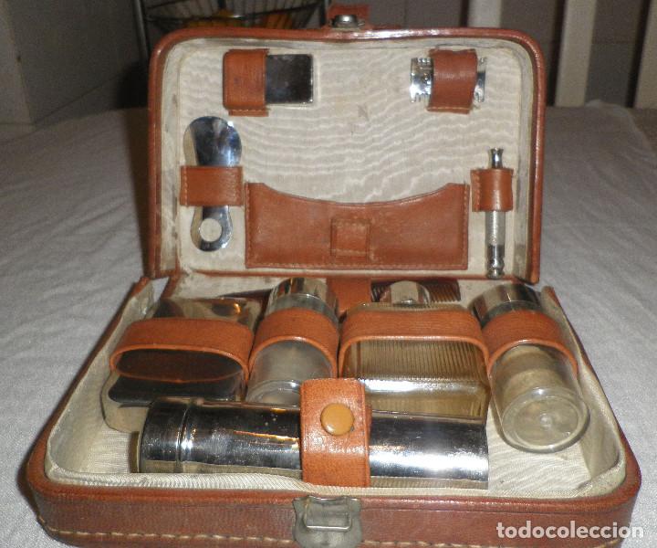 Vintage: neceser de caballero a&ntilde;os 50 - Foto 1