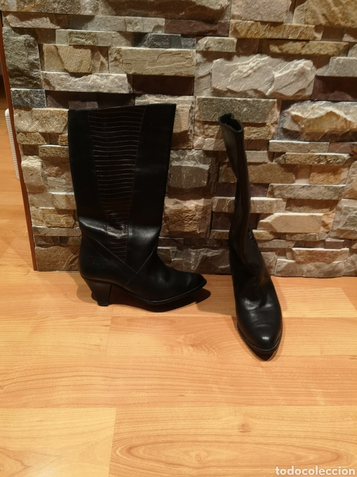 Vintage: Botas de piel Gela - Foto 1