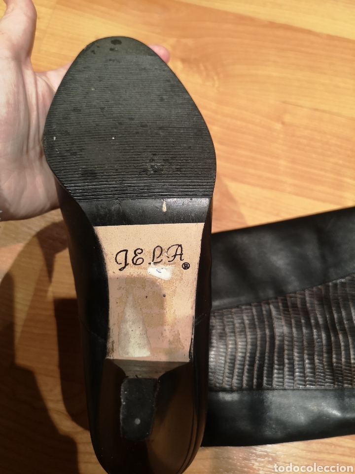 Vintage: Botas de piel Gela - Foto 3