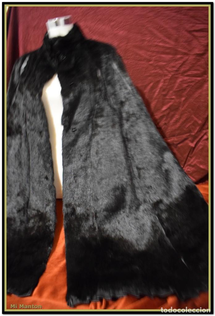 Vintage: Capa o manton de piel, ideal para complementar traje regional en invierno - Foto 4 - 142827090