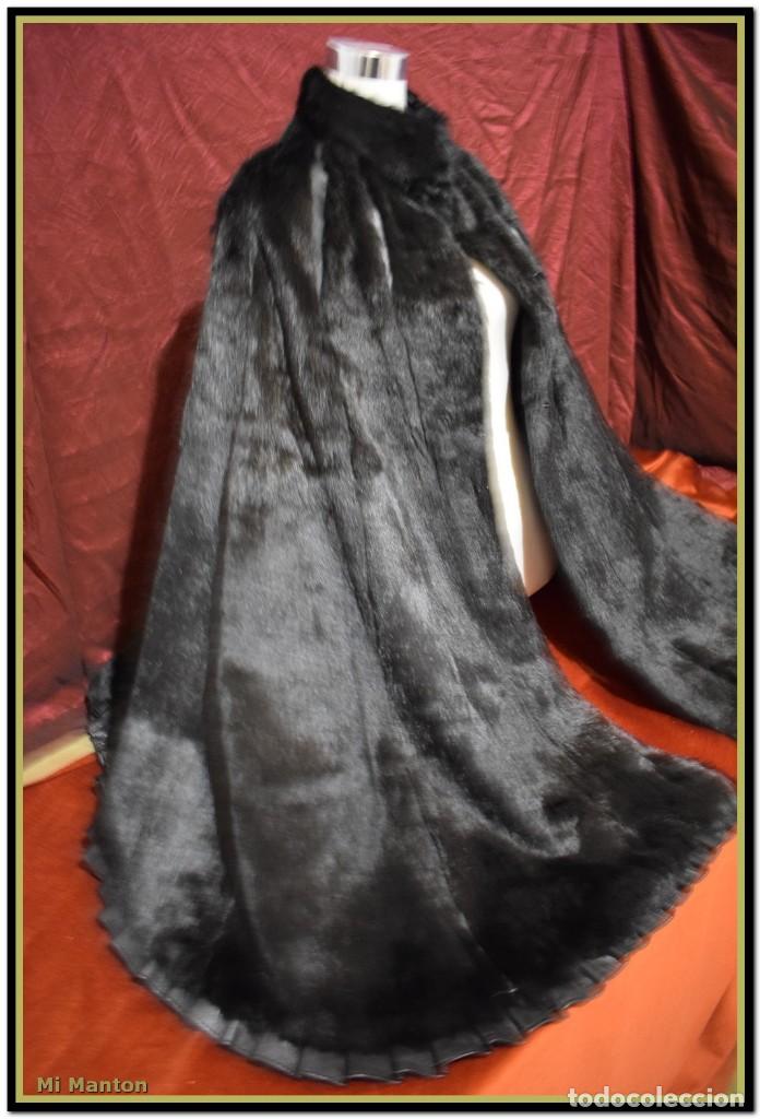 Vintage: Capa o manton de piel, ideal para complementar traje regional en invierno - Foto 5 - 142827090