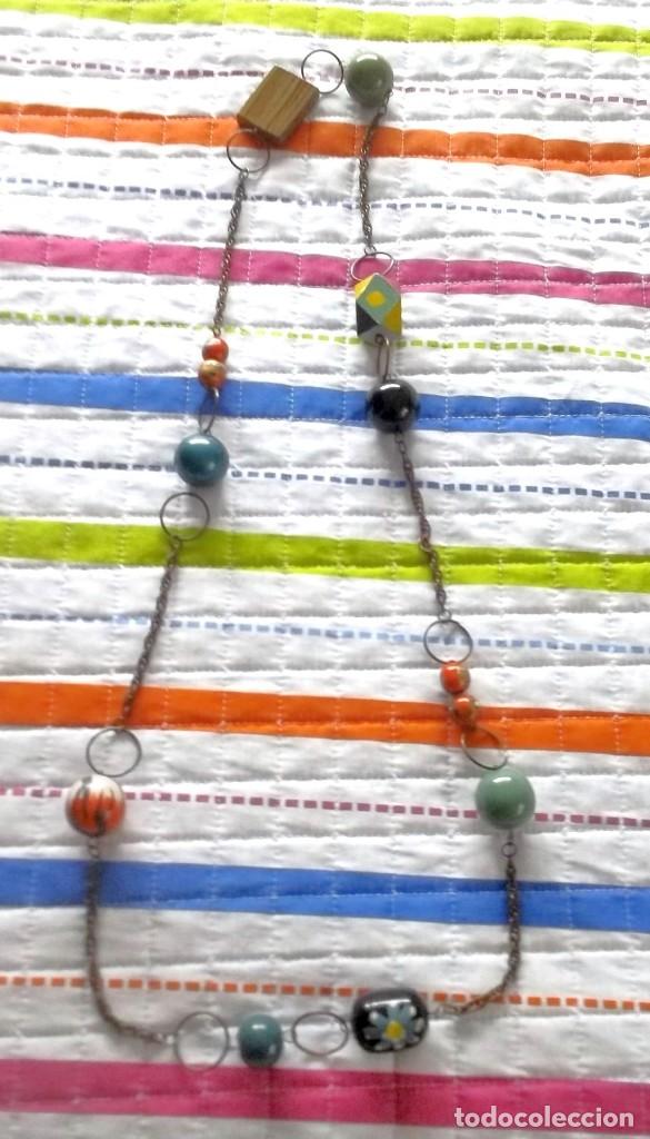 Vintage: COLLAR CON BOLAS DE MADERA A&Ntilde;OS 80 - Foto 1
