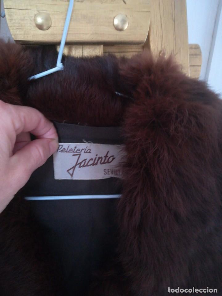 Vintage: Chaqueton piel conejo - Foto 2