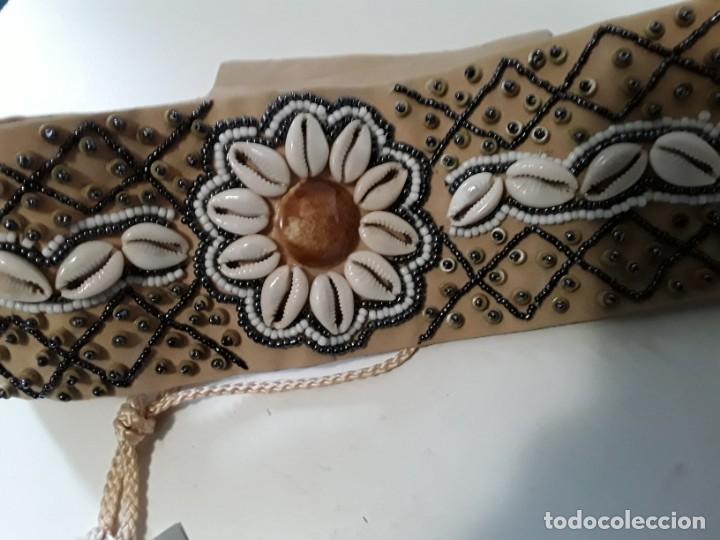 Vintage: Cintur&oacute;n de conchas y abalorios. Con etiqueta, sin estrenar - Foto 3