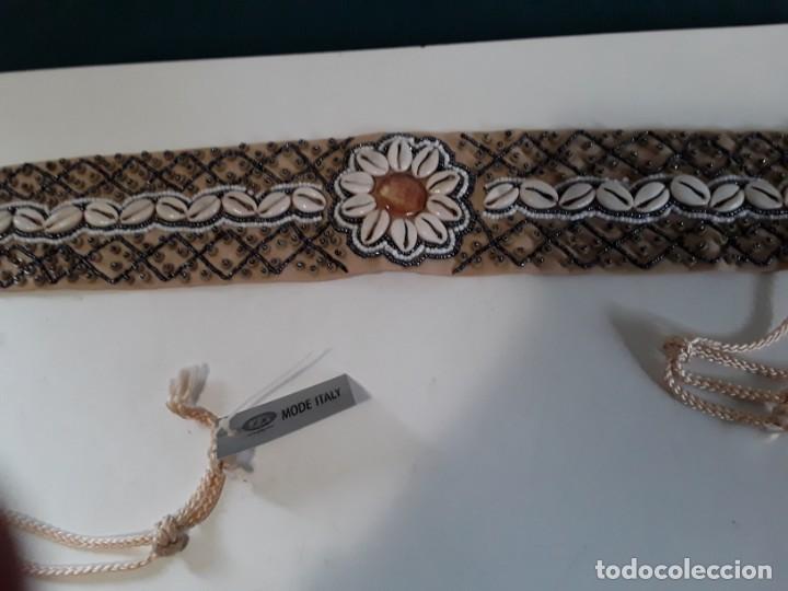 Vintage: Cintur&oacute;n de conchas y abalorios. Con etiqueta, sin estrenar - Foto 6