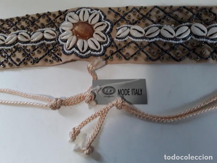 Vintage: Cintur&oacute;n de conchas y abalorios. Con etiqueta, sin estrenar - Foto 8