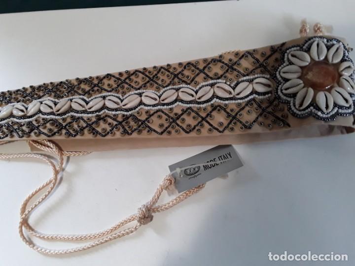 Vintage: Cintur&oacute;n de conchas y abalorios. Con etiqueta, sin estrenar - Foto 9