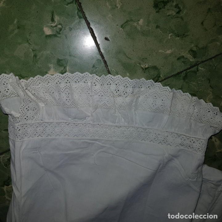 Vintage: ENAGUAS ANTIGUAS ENCAJE ALGODON - Foto 3