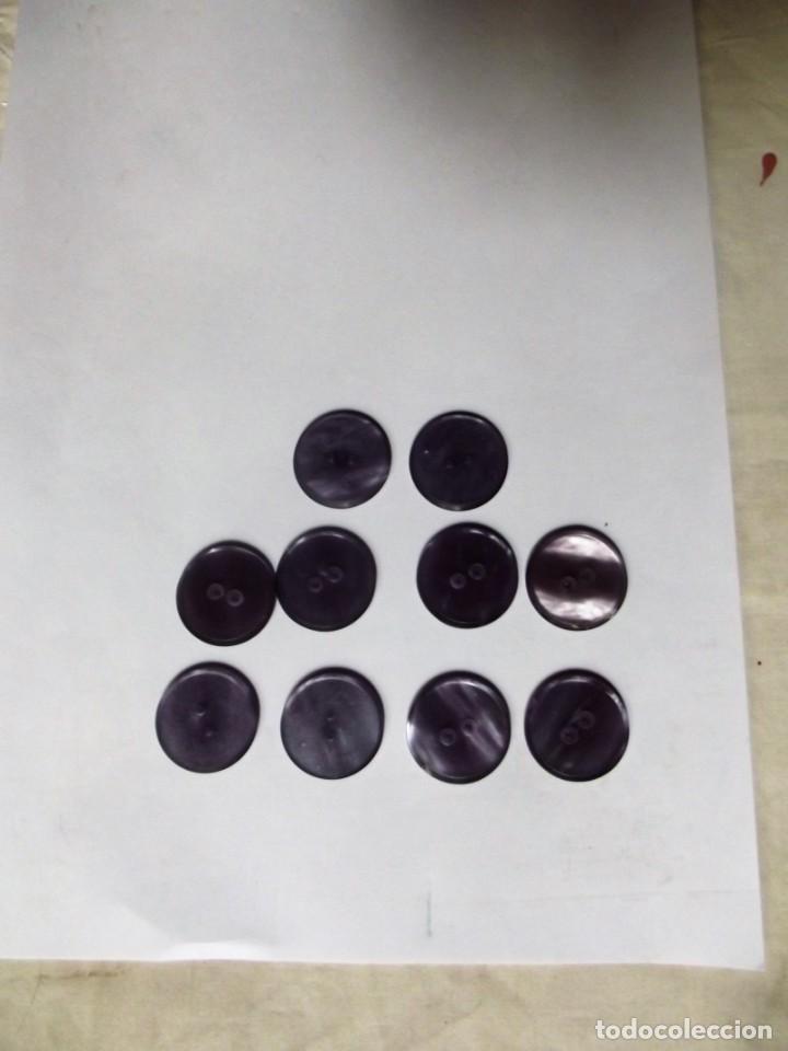 Vintage: 10 BOTONES DE 2,5 CM - Foto 1