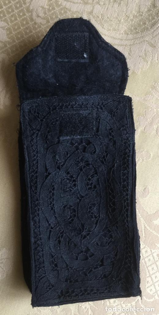 Vintage: FUNDA PARA GAFAS BLONDA NEGRA - Foto 4