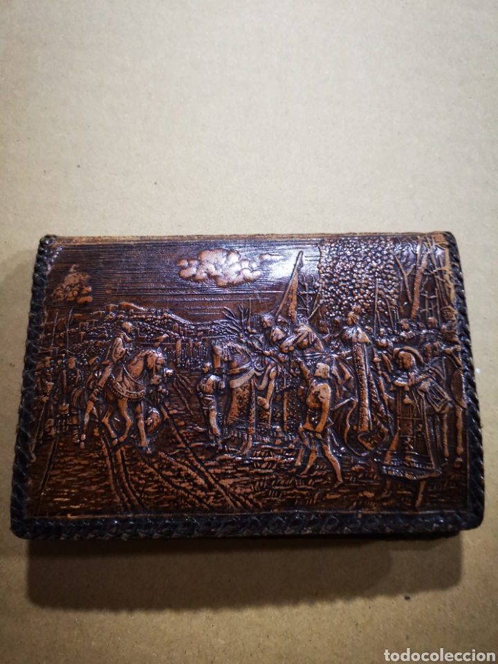 Vintage: Cartera, billetera de piel repujada - Foto 2