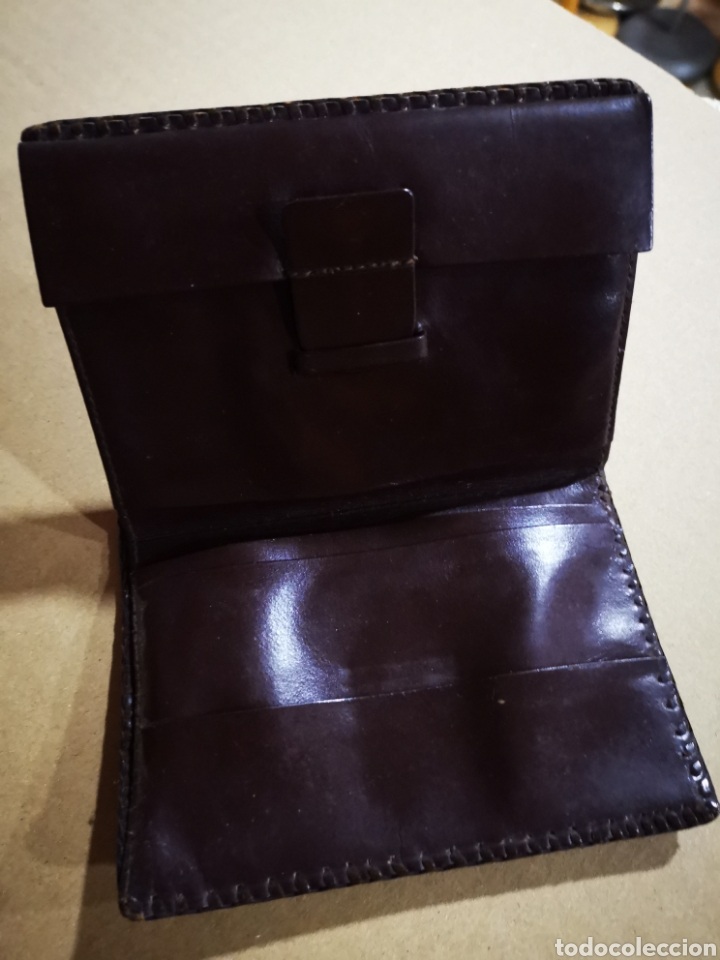 Vintage: Cartera, billetera de piel repujada - Foto 3
