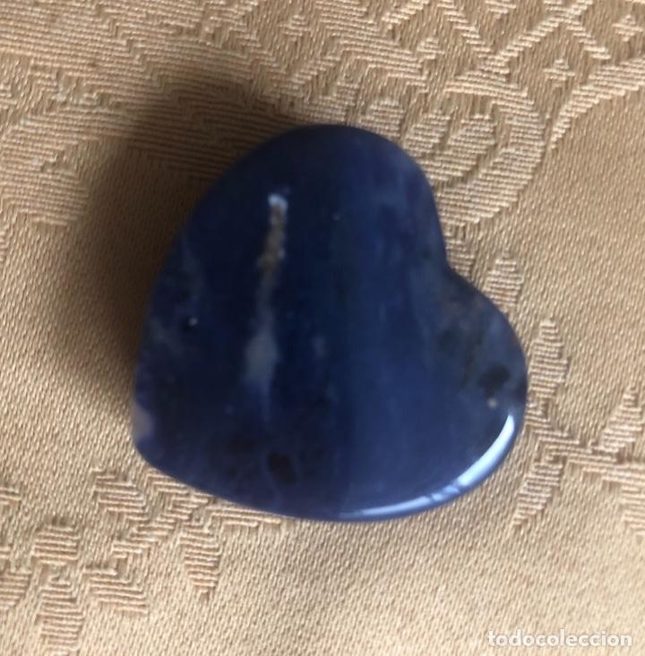 Vintage: COLGANTE DE CUARZOAZULCON FORMA DE CORAZ&Oacute;N - Foto 2