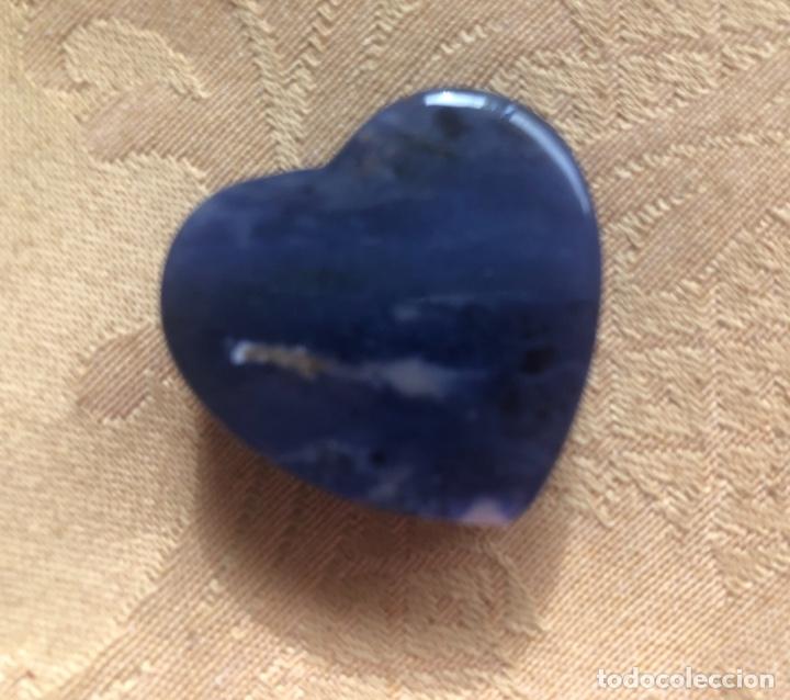 Vintage: COLGANTE DE CUARZOAZULCON FORMA DE CORAZ&Oacute;N - Foto 5