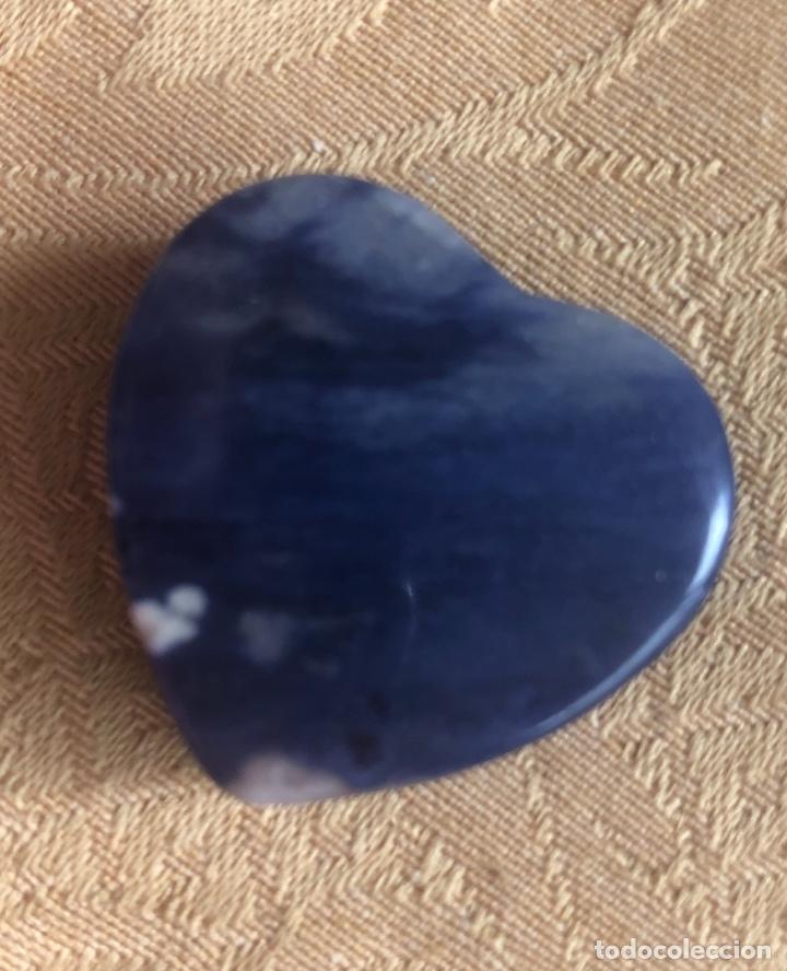 Vintage: COLGANTE DE CUARZOAZULCON FORMA DE CORAZ&Oacute;N - Foto 6
