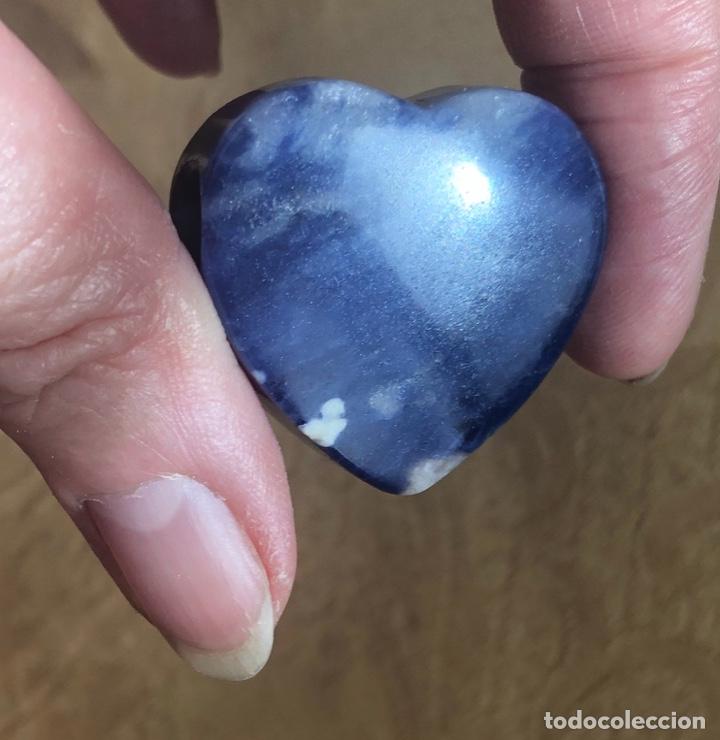 Vintage: COLGANTE DE CUARZOAZULCON FORMA DE CORAZ&Oacute;N - Foto 8