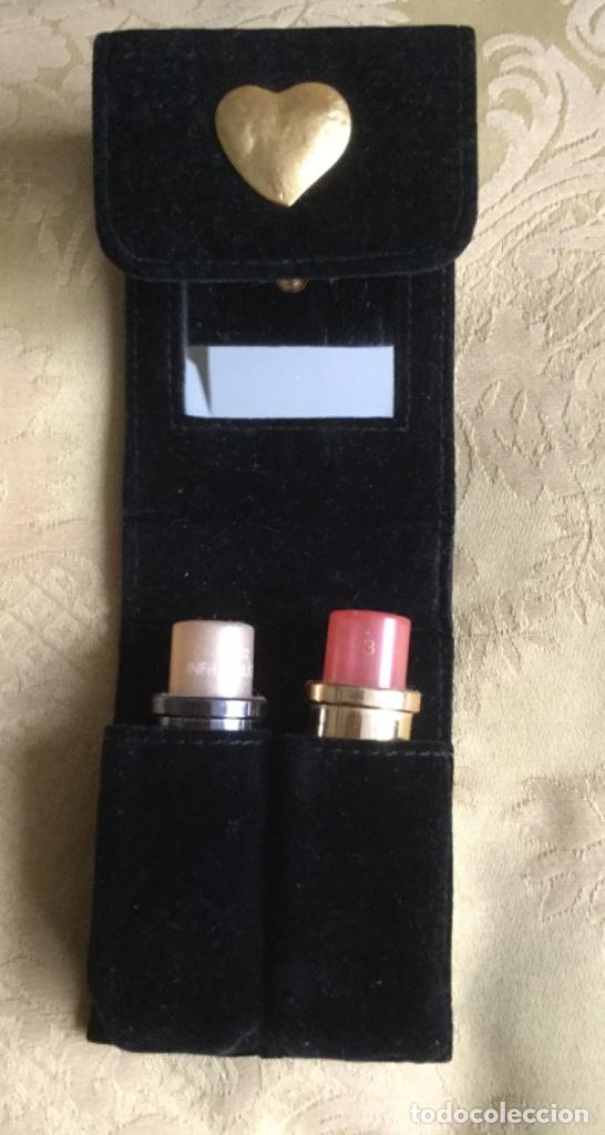Vintage: ESTUCHE PINTALABIOS PARA BOLSODE TERCIOPELO - Foto 8
