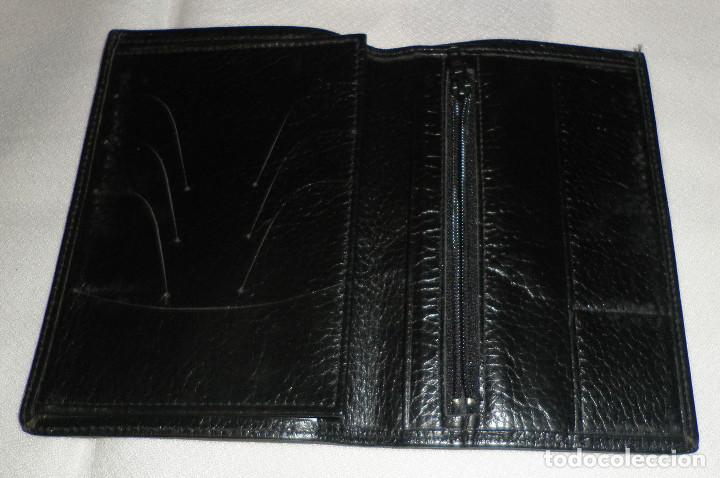 Vintage: cartera de piel varios compartimientos - Foto 2