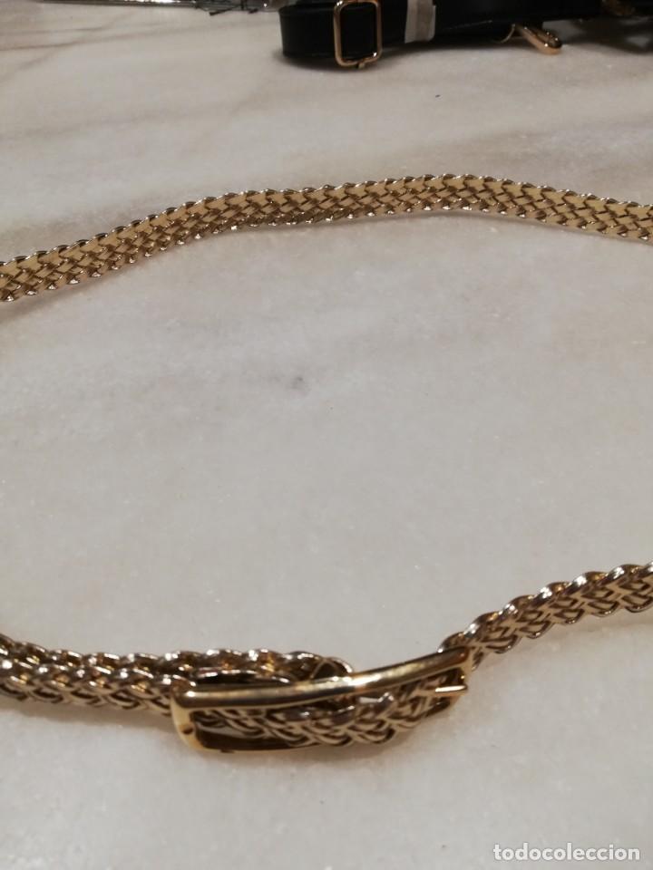 Vintage: Cintur&oacute;n trenzado dorado. - Foto 3