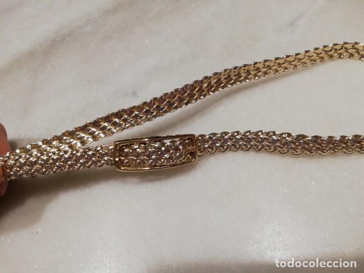 Vintage: Cintur&oacute;n trenzado dorado. - Foto 4