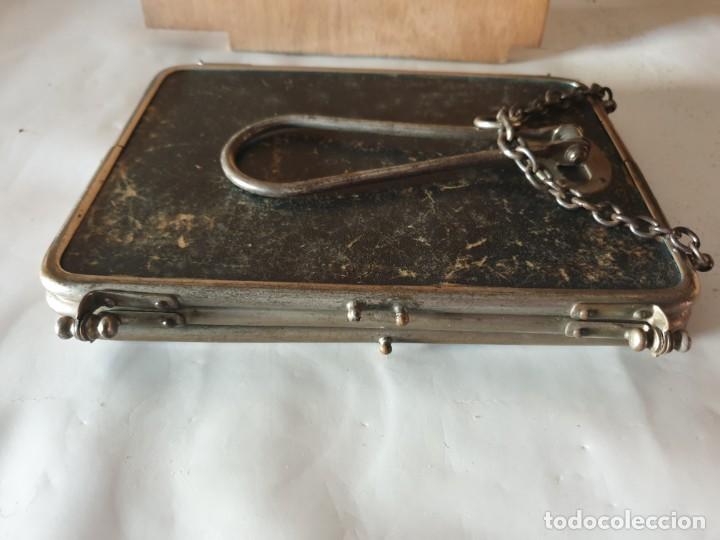Vintage: TRIPLE ESPEJO PLATA Y PIEL - Foto 15