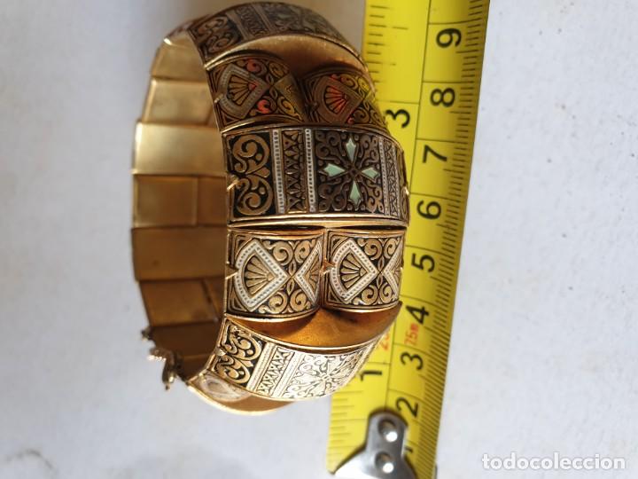 Vintage: PULSERA DAMASQUINADA - Foto 9