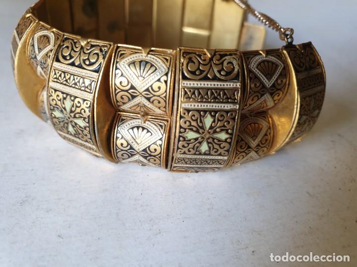 Vintage: PULSERA DAMASQUINADA - Foto 5