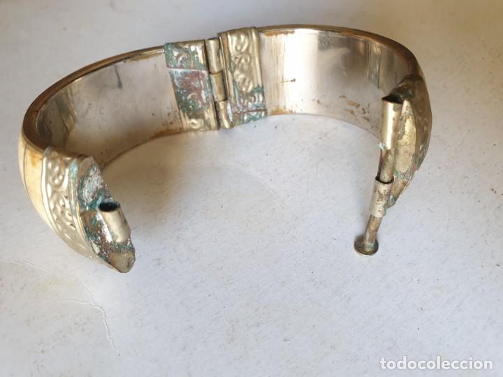 Vintage: PULSERA MARFIL PLATA - Foto 2