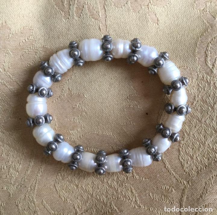Vintage: PULSERA PERLAS NATURALES AGUA DULCE - Foto 3