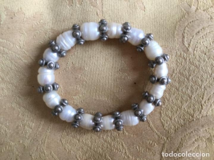 Vintage: PULSERA PERLAS NATURALES AGUA DULCE - Foto 4