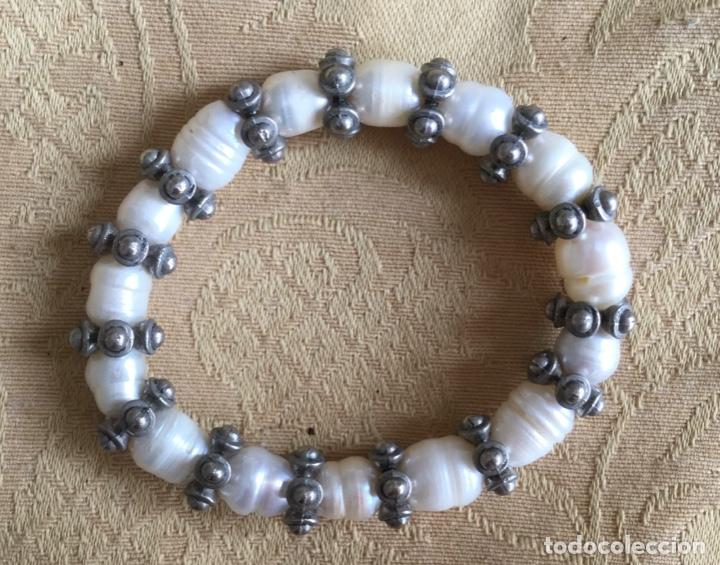 Vintage: PULSERA PERLAS NATURALES AGUA DULCE - Foto 7